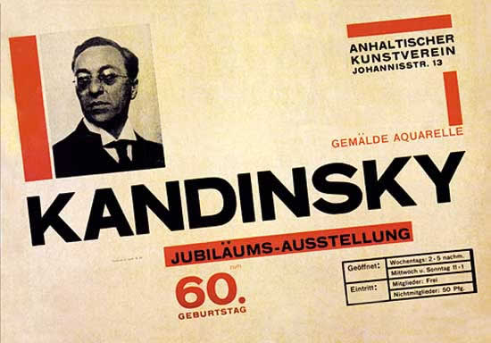 Poster by Herbert Bayer - typography - Bauhaus Graphic Design